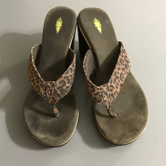 volatile leopard sandals